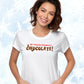 Festive Holiday t-shirt - "All I Want for Christmas is CHOCOLATE" Women's Slim Fit Tee