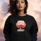 Pop Culture Atomic Doll Barbenheimer-inspired Sweatshirt (fashion doll & nuclear explosion)