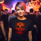 Day of the Dead Flaming Sugar Skull Women’s t-shirt