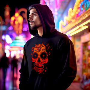 Day of the Dead Halloween Unisex Hooded Sweatshirt Athletic Set