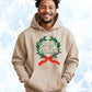 Christmas in Atlanta - Vintage Holiday Wreath Unisex Hoodie