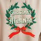 Christmas in Atlanta - Vintage Holiday Wreath Unisex Hoodie