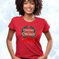 Christmas in Chicago - Vintage Holiday Wreath Unisex Jersey Tee