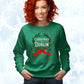 Christmas in Dublin - Vintage Holiday Wreath Unisex Crewneck Sweatshirt