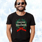 Christmas in Hollywood - Vintage Holiday Wreath Unisex Jersey Tee