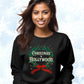 Christmas in Hollywood - Vintage Holiday Wreath Unisex Crewneck Sweatshirt