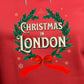 Christmas in London - Vintage Holiday Wreath Unisex Hoodie