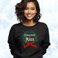 Christmas in Maui - Vintage Holiday Wreath Unisex Crewneck Sweatshirt