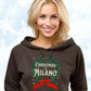 Christmas in Milano - Vintage Holiday Wreath Unisex Hoodie