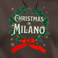 Christmas in Milano - Vintage Holiday Wreath Unisex Hoodie