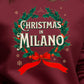 Christmas in Milano - Vintage Holiday Wreath Unisex Crewneck Sweatshirt