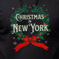 Christmas in New York - Vintage Holiday Wreath Unisex Hoodie