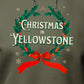 Christmas in Yellowstone - Vintage Holiday Wreath Unisex Hoodie