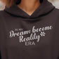 In My DREAMS BECOME REALITY Era - Pop Music Icon-Inspired Chocolate Brown Hoodie