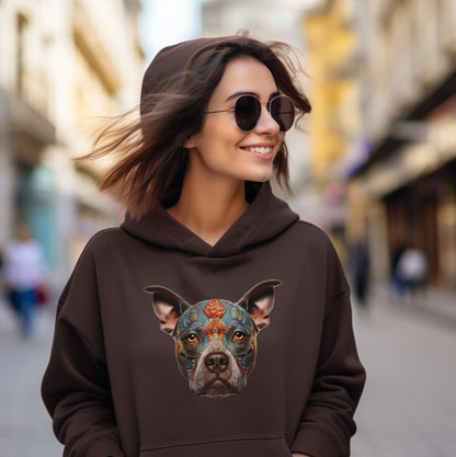 Day of the Dead Hoodie – Spirit Animal PITBULL