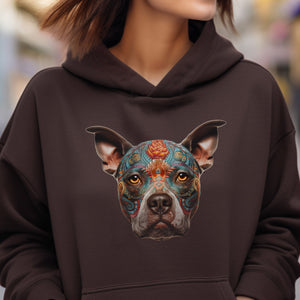 Day of the Dead Hoodie – Spirit Animal PITBULL