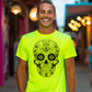 front_01 - Day of the Dead | Dia de los Muertos | Sugar Skull | Day of the Dead Neon | Spirit Halloween tshirt