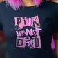 Pink is Not Dead Retro Punk Music Goth Fashion Doll t-shirt